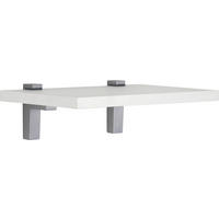 WANDBOARD Weiß  - Weiß, Design, Holzwerkstoff/Metall (60/2,2/25cm) - Moderano