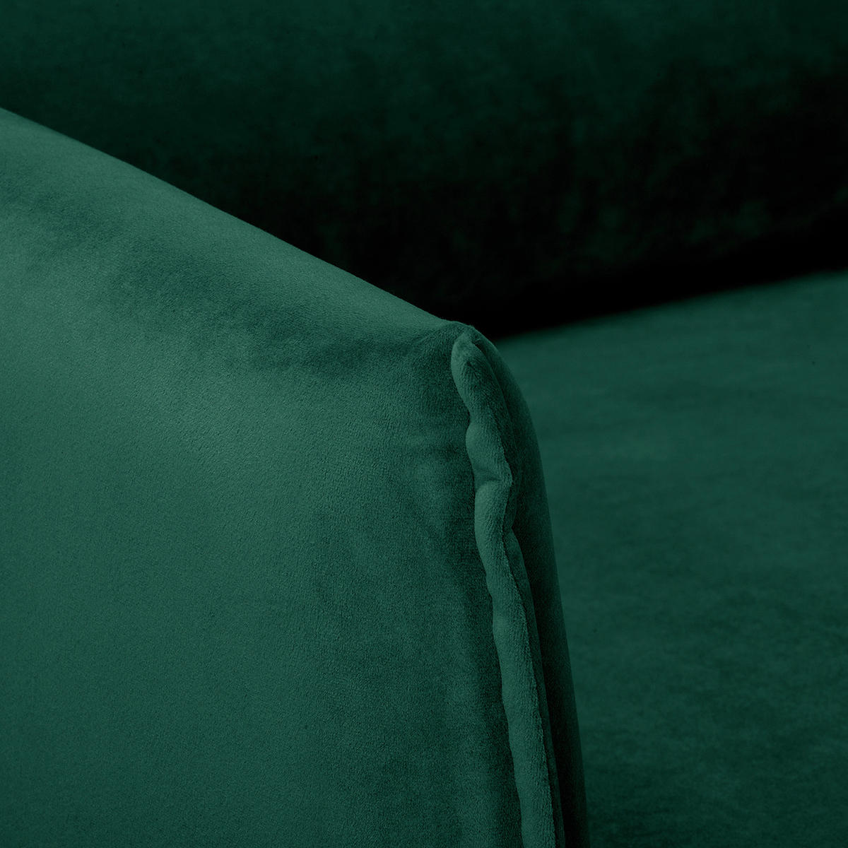 SESSEL in Samt Grün  - Schwarz/Grün, Design, Holz/Textil (74/86/100cm) - P & B