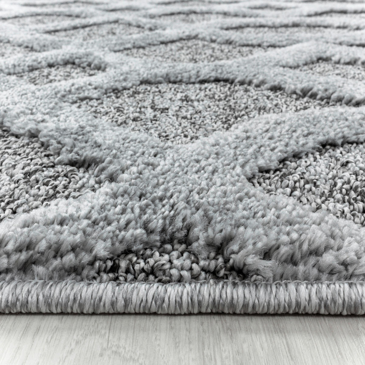 LÖPARE 80/250 cm Pisa 4702 grau  - grå, Klassisk, textil (80/250cm)