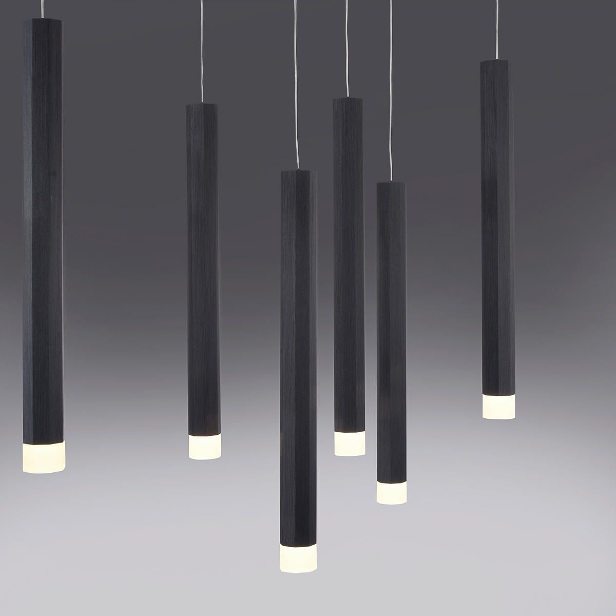 LED-HÄNGELEUCHTE Bruno 89/30/120 cm   - Schwarz, Design, Kunststoff/Metall (89/30/120cm)