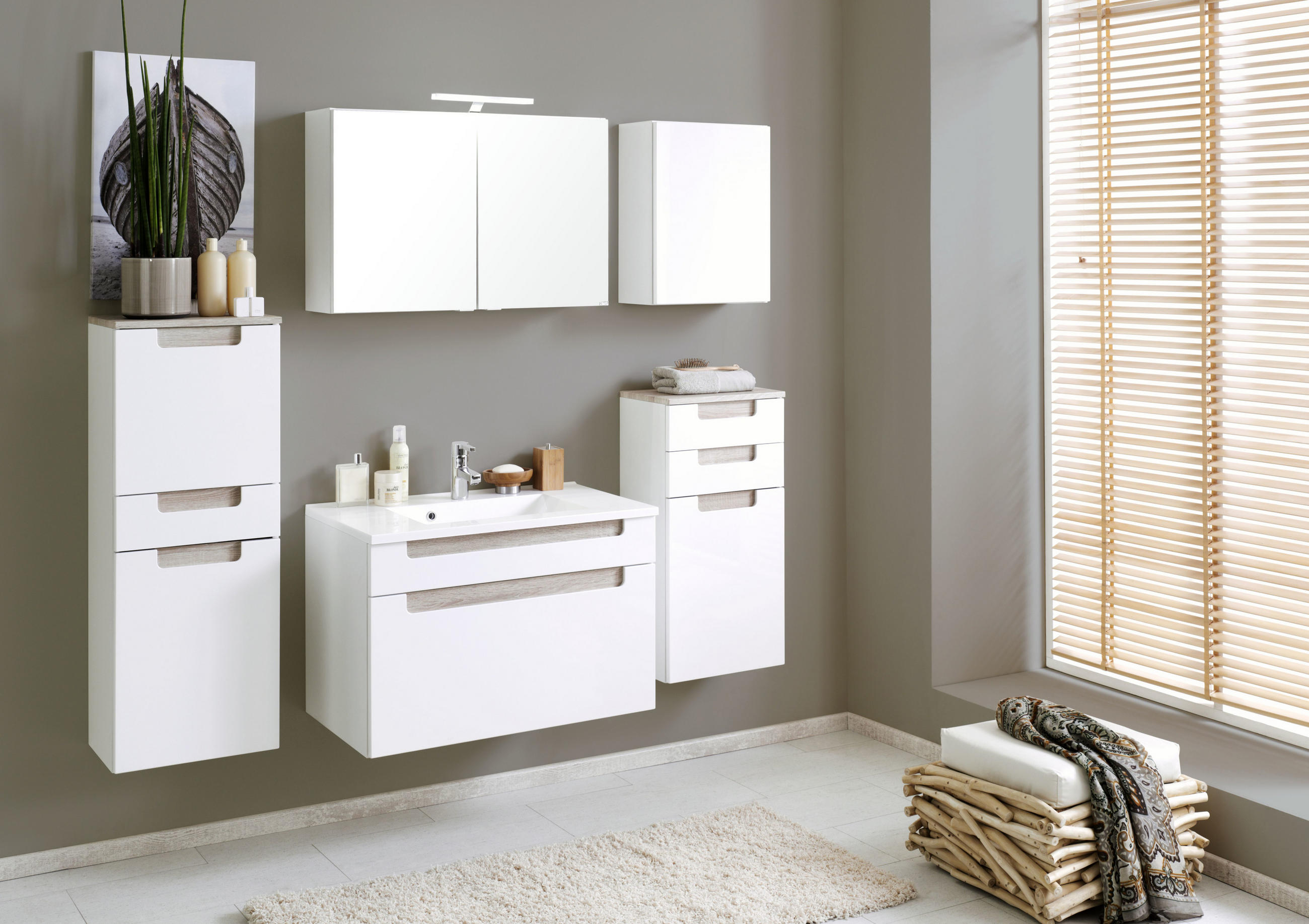 HÄNGESCHRANK 40/65/20 cm - Weiß, MODERN, Holzwerkstoff (40/65/20cm) - Held