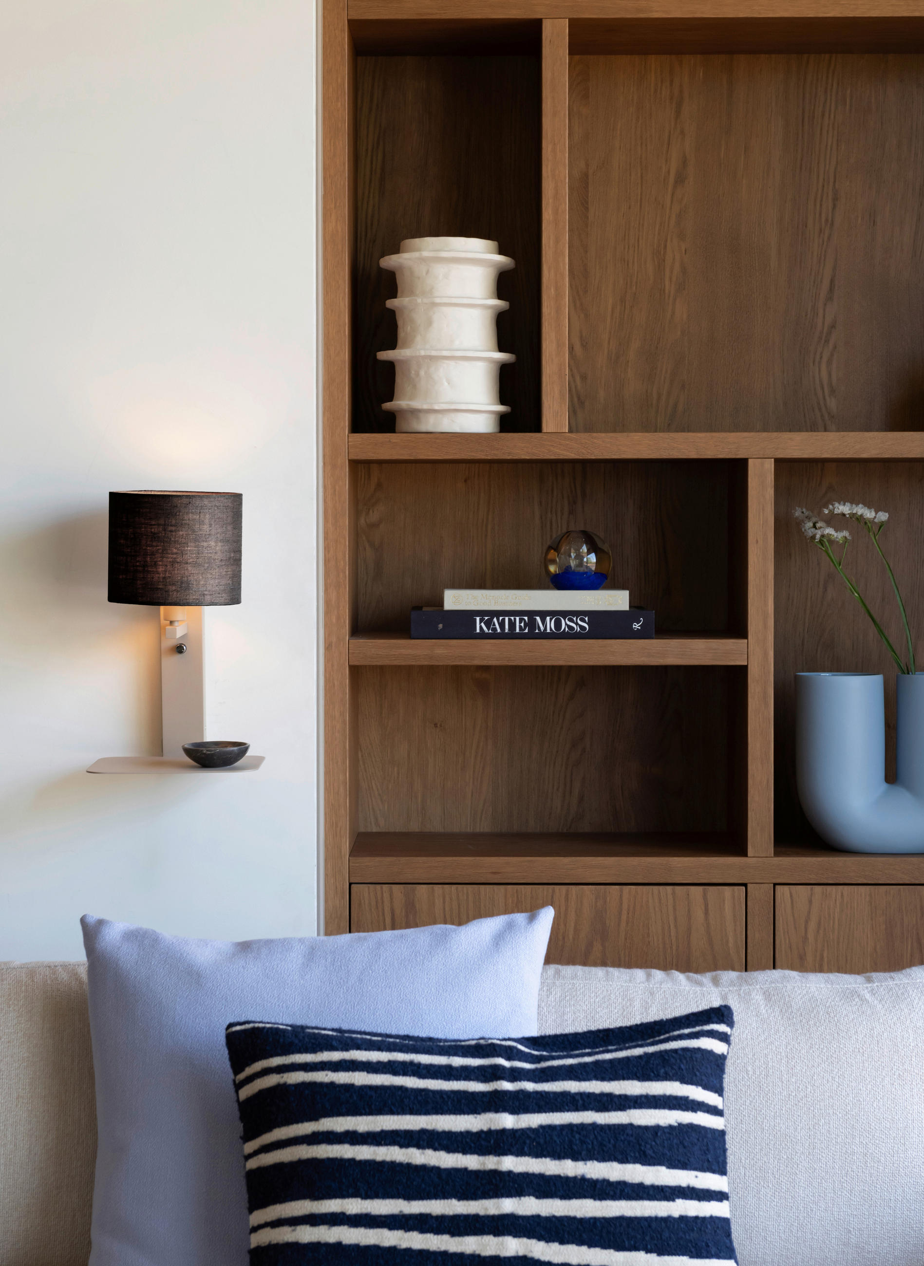 Thumbnail - It's about Romi Wandleuchte It's about RoMi, Schwarz, Textil, rund,rund, 20x42x24 cm, USB-Anschluss zum Laden von Smartp...