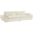 BIGSOFA Struktur Beige  - Beige/Schwarz, KONVENTIONELL, Kunststoff/Textil (302/80/120cm) - Hom`in