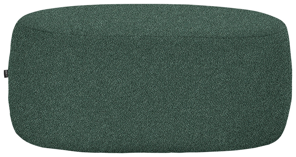 HOCKER in Textil Dunkelgrün  - Dunkelgrün/Schwarz, MODERN, Kunststoff/Textil (88/43/66cm) - Hom`in