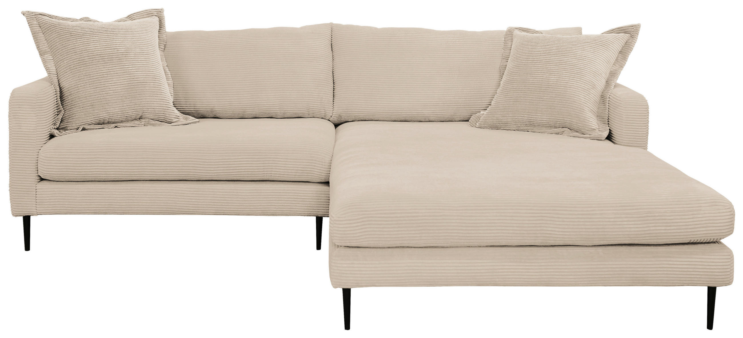 KUTNA GARNITURA tekstil krem - crna/krem, Design, tekstil/metal (268/193cm) - P & B