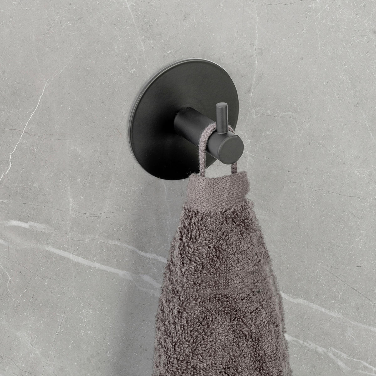 HAKEN  in Schwarz  - Schwarz, KONVENTIONELL, Metall (7/7/5cm) - Schöner Wohnen