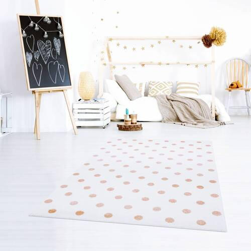 KINDERTEPPICH 160/225 cm Happy Rugs  - Creme/Rosa, Design, Textil (160/225cm) - Ben'n'jen