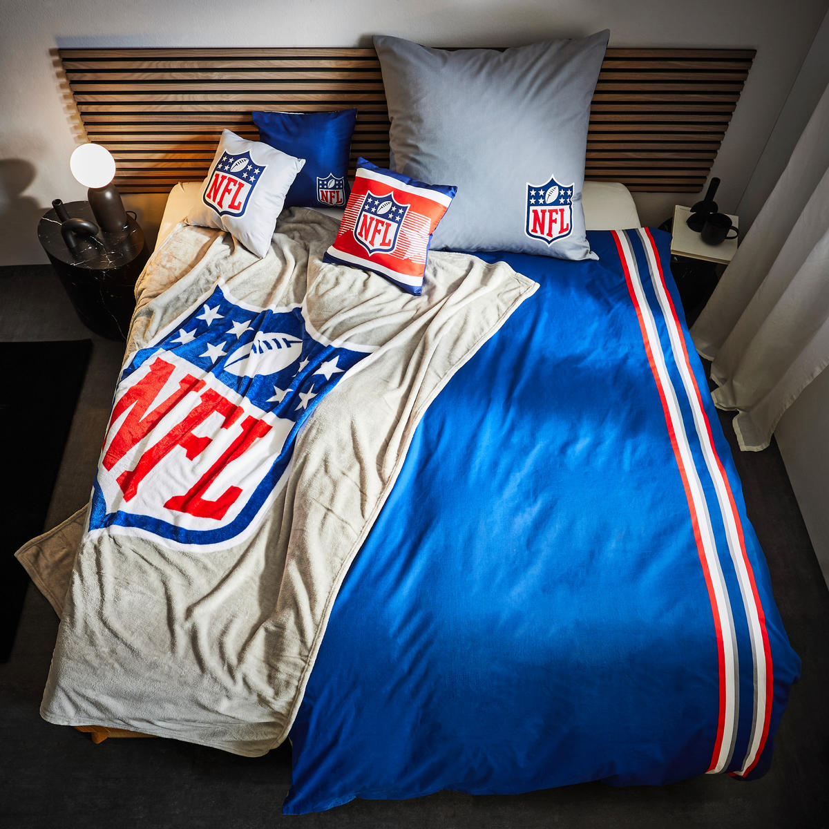 JUGENDBETTWÄSCHE NFL Renforcé 135/200 cm  - Multicolor, Trend, Textil (135/200cm) - Herding