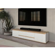 LOWBOARD  in 180/50/42 cm  - Schwarz/Weiß, MODERN, Holzwerkstoff (180/50/42cm) - Carryhome