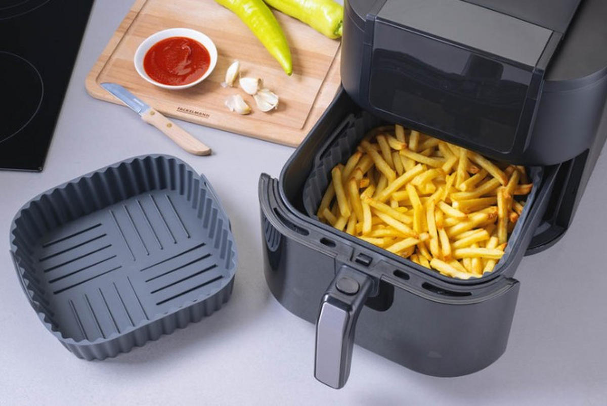 SILIKONFORM AIRFRYER - mörkgrå, Basics, plast (21cm) - Best Price
