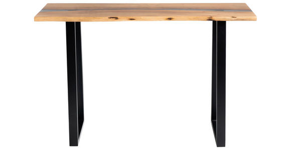 KONSOLENTISCH in Holz, Metall, Kunststoff 120/37/78 cm    - Schwarz/Akaziefarben, LIFESTYLE, Holz/Kunststoff (120/37/78cm) - Landscape