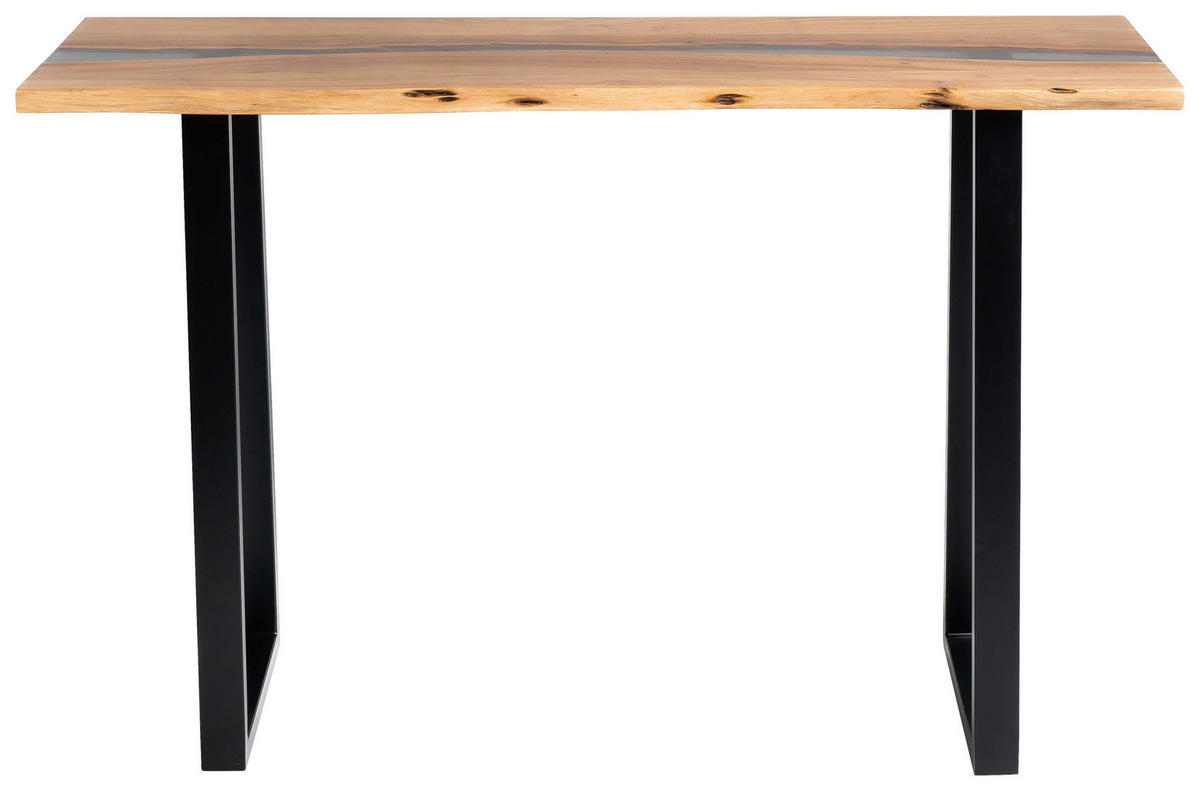 KONSOLENTISCH in Holz, Metall, Kunststoff 120/37/78 cm    - Schwarz/Akaziefarben, LIFESTYLE, Holz/Kunststoff (120/37/78cm) - Landscape