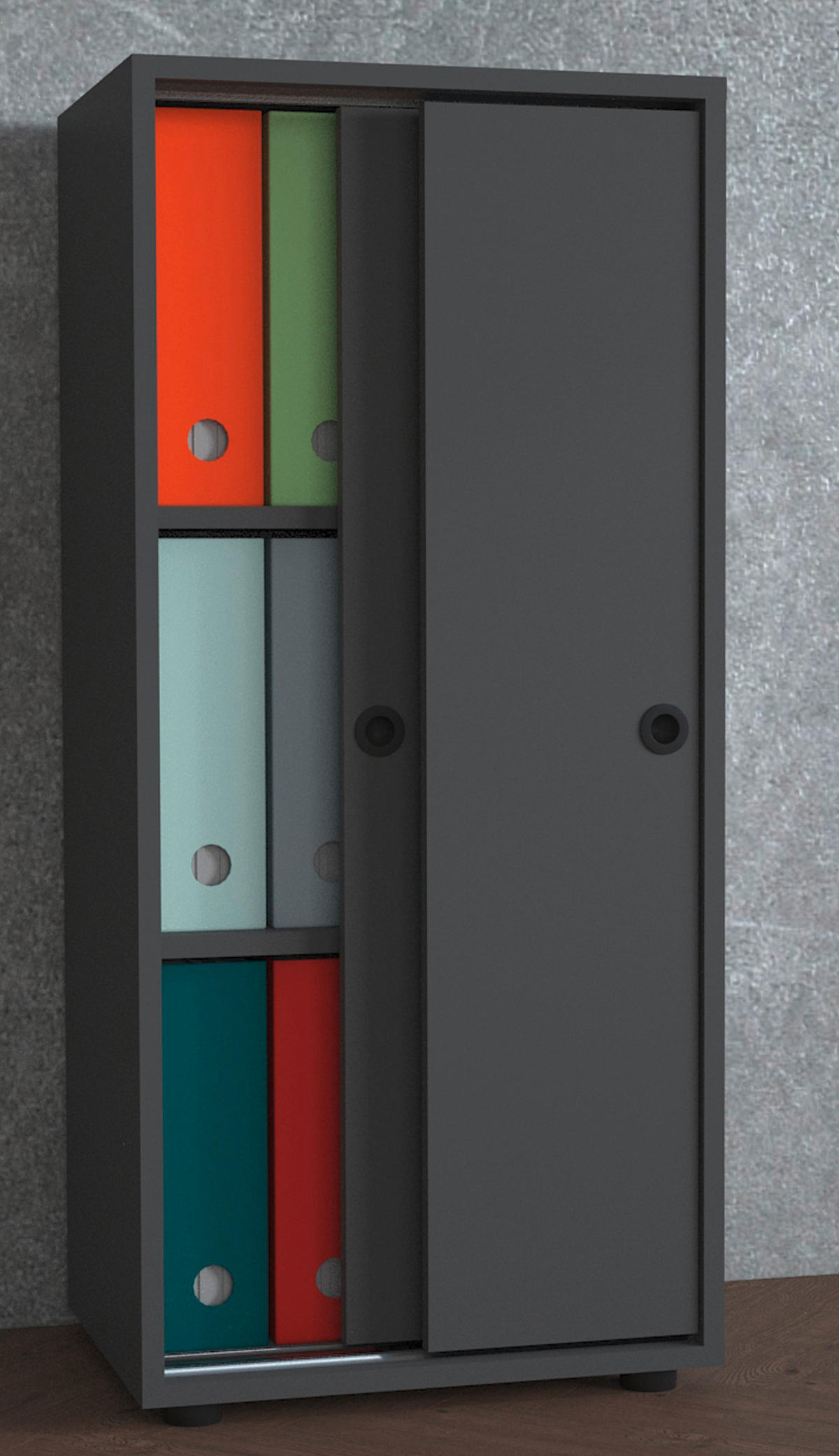 AKTENSCHRANK 49/109/38 cm  - Anthrazit, Design, Holzwerkstoff (49/109/38cm) - MID.YOU