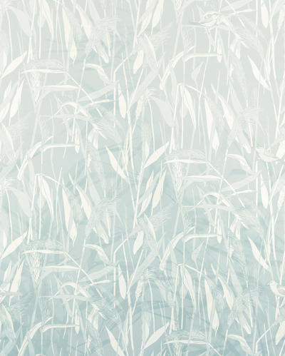 Xora Vliestapete Blau, Weiß 200x250 cm