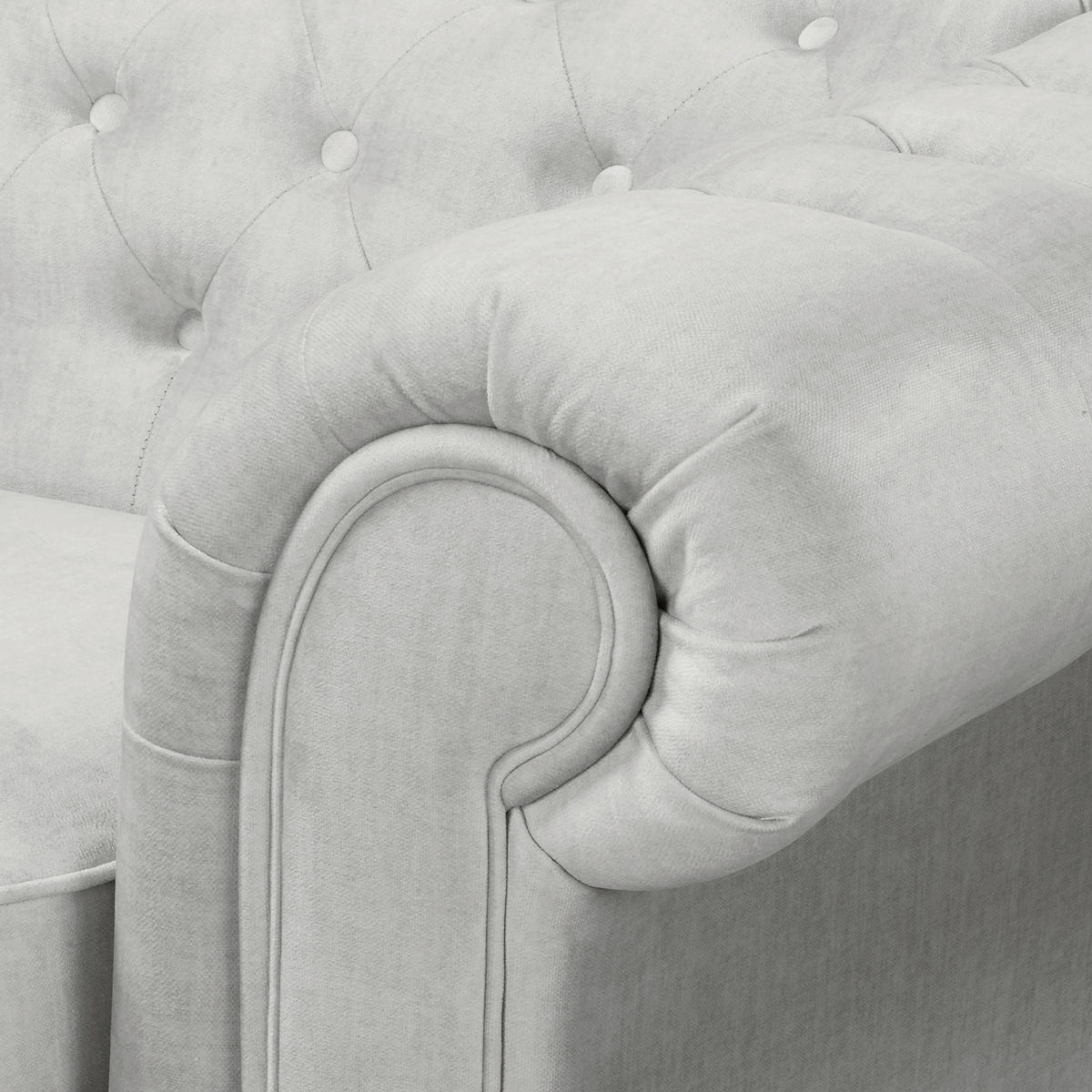 SCHLAFSOFA Mikrofaser Hellgrau Armteil links, Armteil rechts  - Hellgrau/Braun, Design, Holz/Textil (190/74/91cm) - P & B