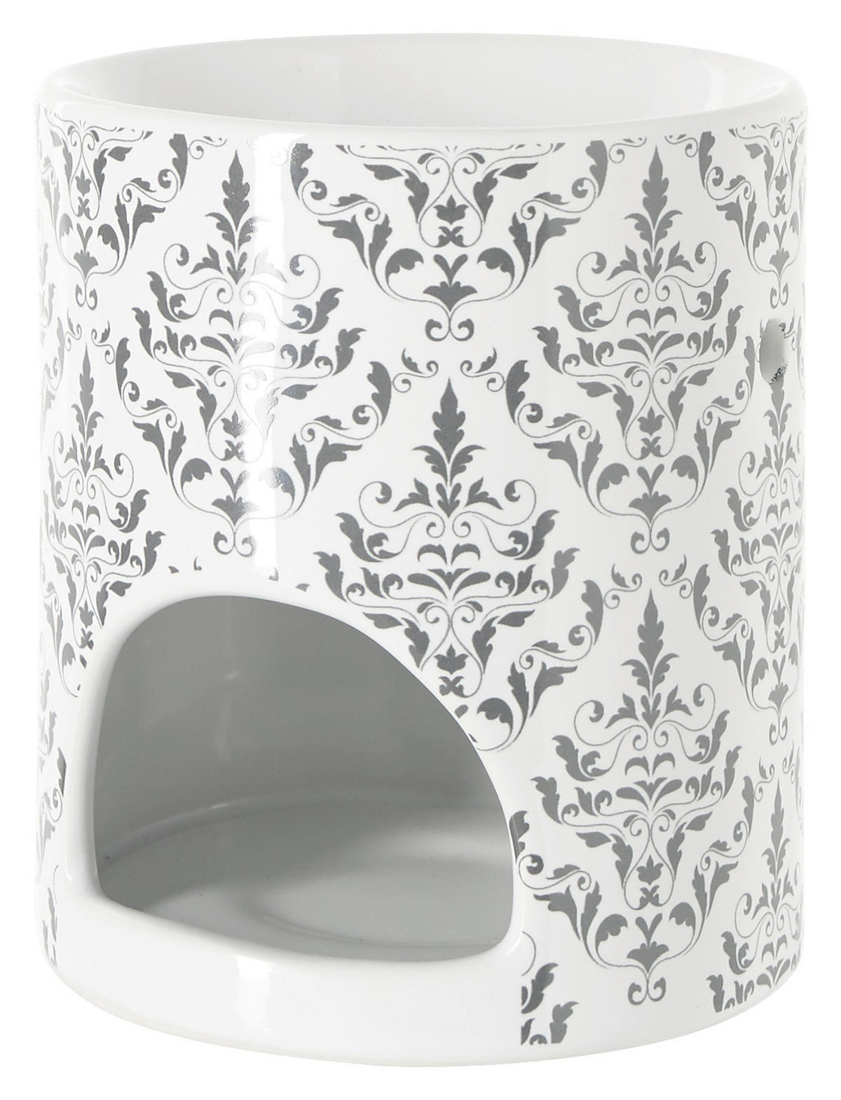 AROMALAMPA, keramika - bílá/antracitová, Basics, keramika (9,5/10,5cm)