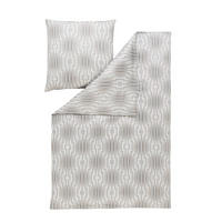 BETTWÄSCHE LEVIAN Interlock-Jersey 155/220 cm  - Beige/Grau, Basics, Textil (155/220cm) - Estella