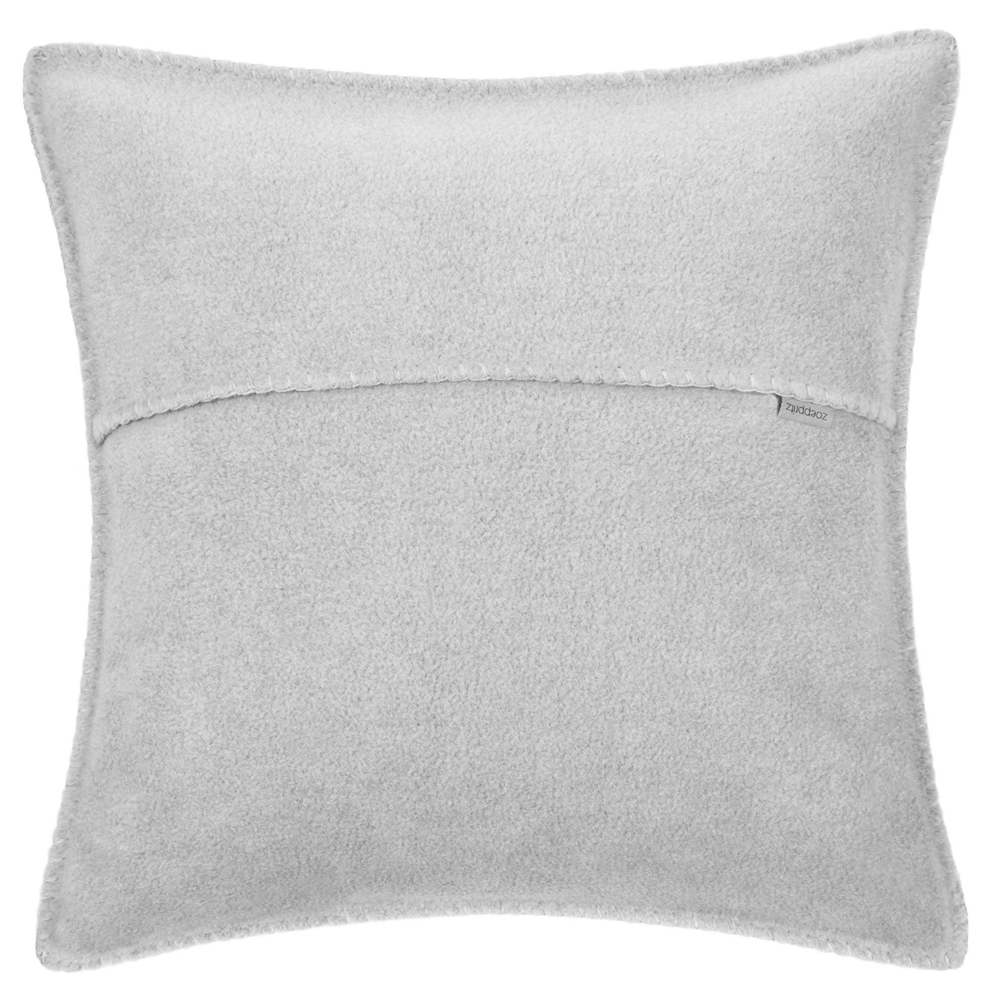 KISSENHÜLLE Soft-Fleece 50/50 cm  - Hellgrau, Basics, Textil (50/50cm) - Zoeppritz