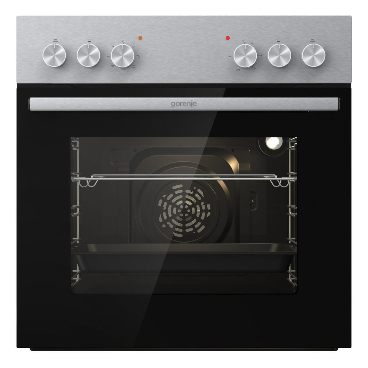 HERDSET HSet002AX  - Edelstahlfarben/Schwarz, Trend, Metall (59,5/59,5/53cm) - Gorenje