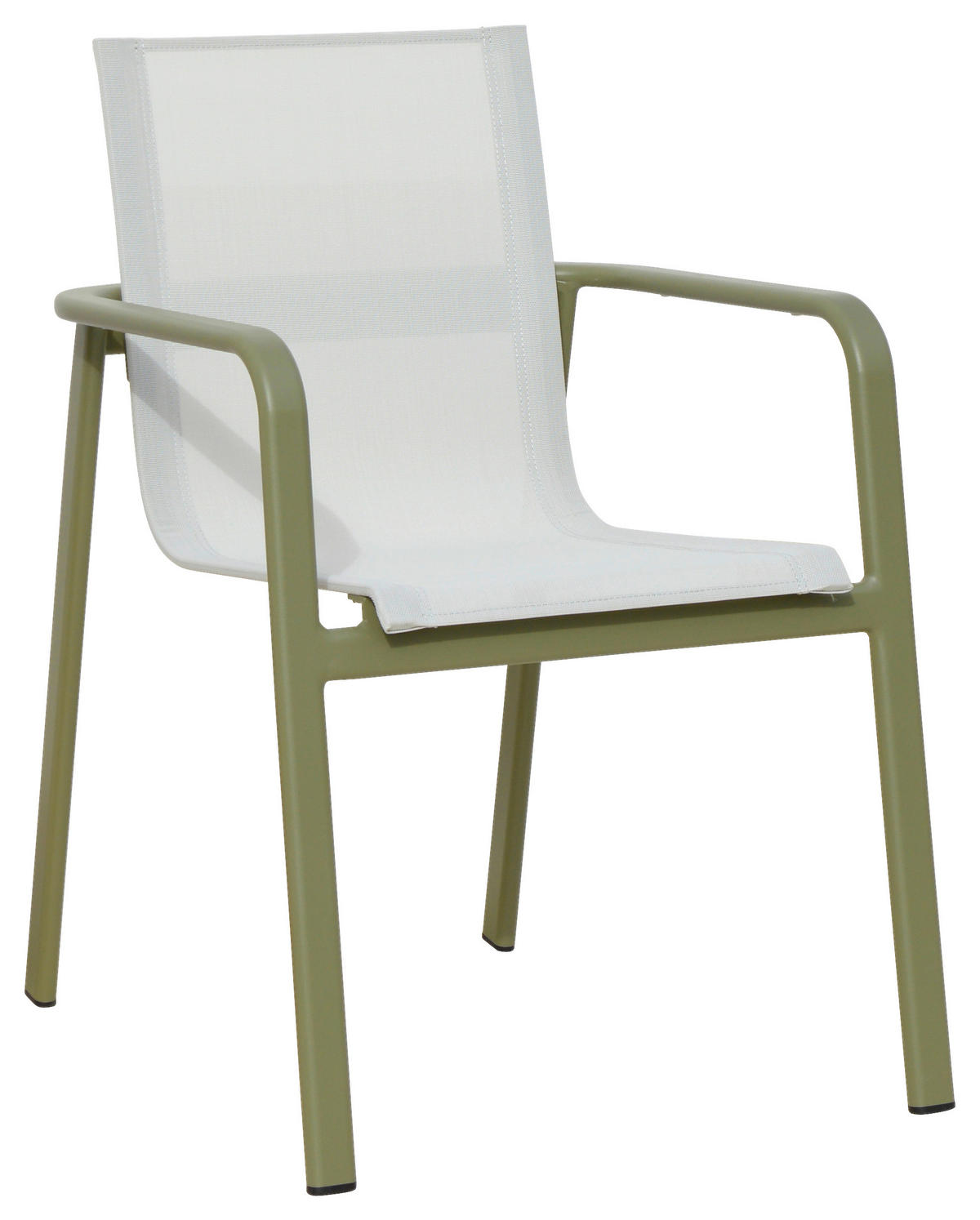 STAPELSESSEL Aluminium Grün, Beige  - Beige/Grün, Design, Textil/Metall (57/84/68cm) - Ambia Garden