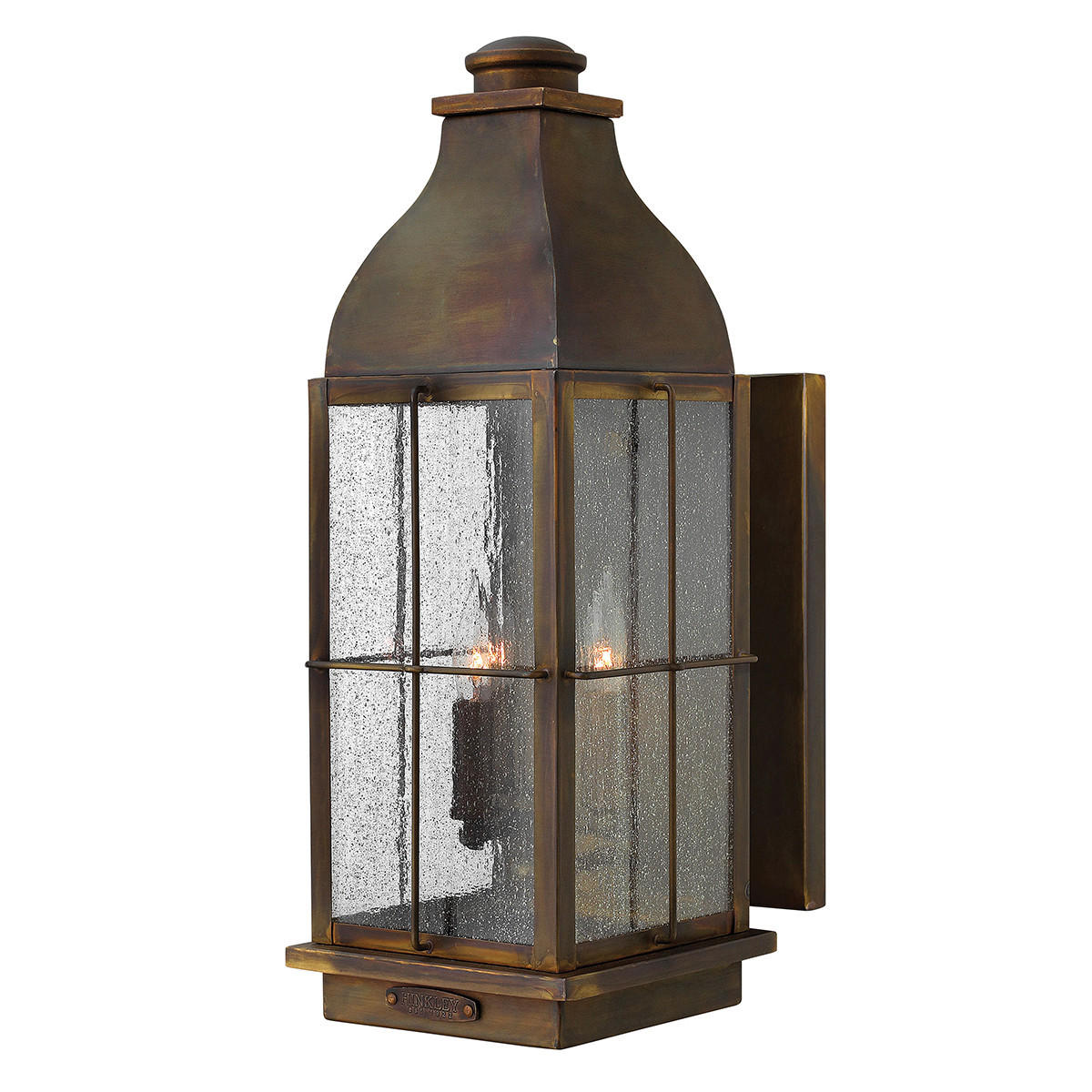 AUßENWANDLEUCHTE Bingham  - Rotbraun, KONVENTIONELL, Glas/Metall (20.3/53.3/26cm) - Elstead Lighting