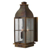 VONKAJŠIE NÁSTENNÉ SVIETIDLO, 20.3/53.3/26 cm - červenohnedá, Konventionell, kov/sklo (20.3/53.3/26cm) - Elstead Lighting