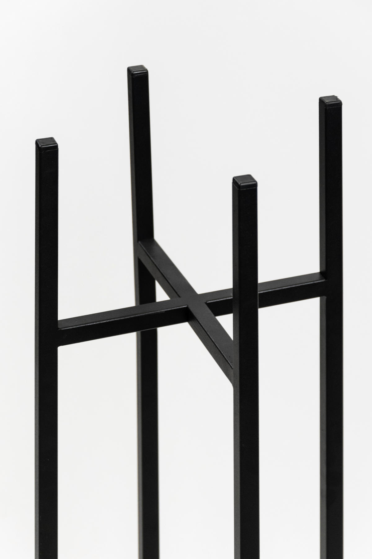 BLUMENSTÄNDER Metall  - Schwarz, Basics, Metall (22/90/22cm)