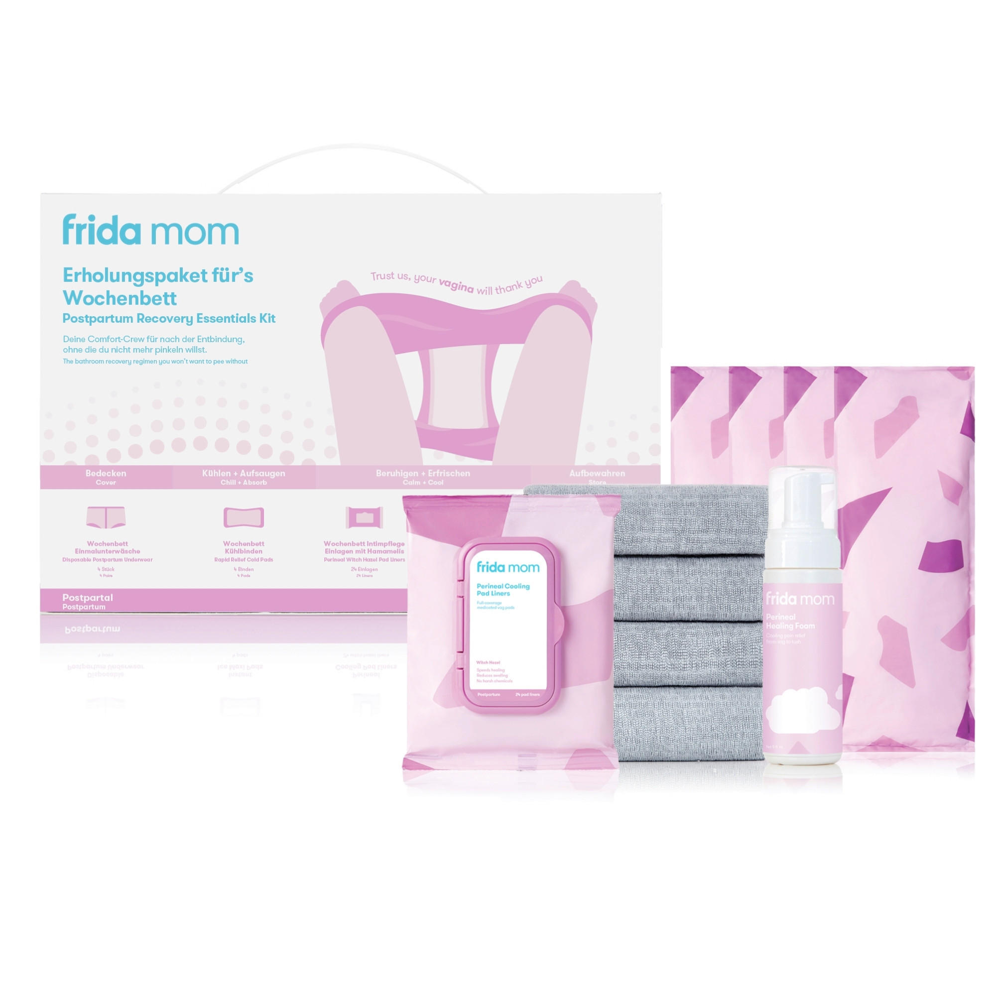 frida Wochenbett-Box Erholungspaket Violett 29x20.4x21.4 cm