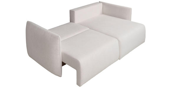 ECKSOFA  in Jersey Creme  - Creme/Schwarz, KONVENTIONELL, Kunststoff/Textil (238/148cm) - Carryhome