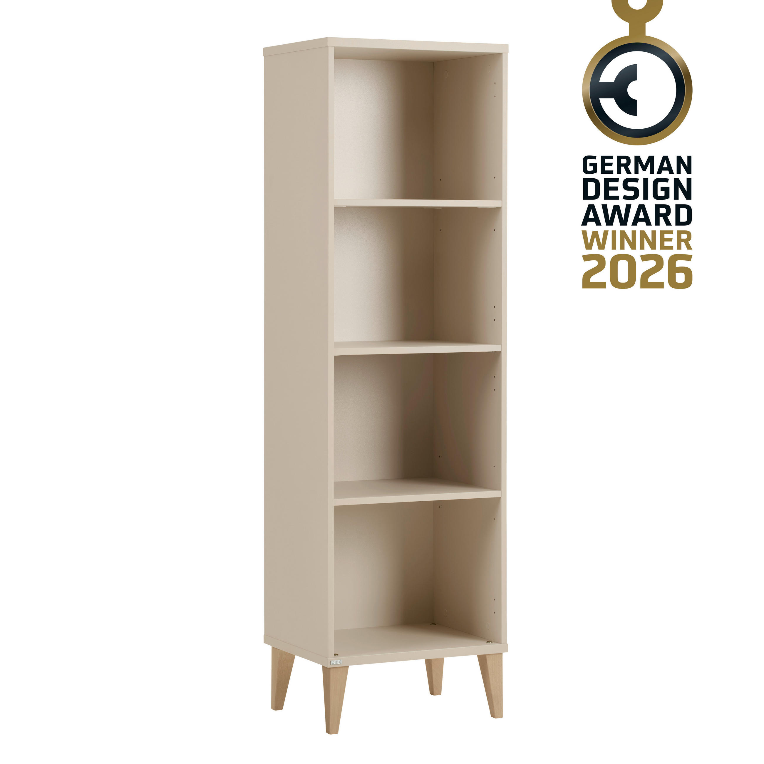 SAMOSTOJEĆI REGAL  Jonte  - bež/boje bukve, Basics, drvni materijal/drvo (48/164/38cm) - Paidi