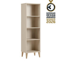 SAMOSTOJEĆI REGAL  Jonte  - bež/boje bukve, Basics, drvni materijal/drvo (48/164/38cm) - Paidi