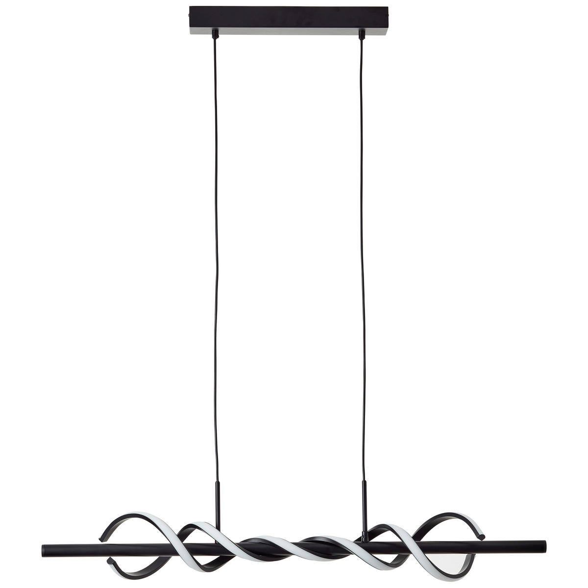 LED-PENDELLEUCHTE Amalie   - Schwarz, Design, Kunststoff/Metall (150/95,5/18cm) - Brilliant