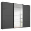 SCHWEBETÜRENSCHRANK 271/210/62 cm 3-türig Anthrazit  - Anthrazit, KONVENTIONELL, Holzwerkstoff/Metall (271/210/62cm) - Xora