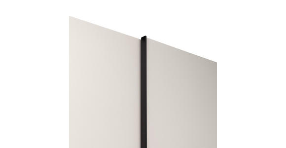 DREHTÜRENSCHRANK  in Kaschmir, Eiche Artisan  - Kaschmir/Schwarz, KONVENTIONELL, Holzwerkstoff/Metall (312,4/226,5/61,5cm) - Carryhome