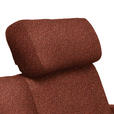 3-SITZER-SOFA in Struktur Rostfarben  - Rostfarben/Schwarz, Design, Holz/Textil (196/85-104/95cm) - Novel