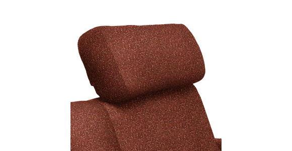 3-SITZER-SOFA in Struktur Rostfarben - Rostfarben/Schwarz, Design, Holz/Textil (196/85-104/95cm) - Novel