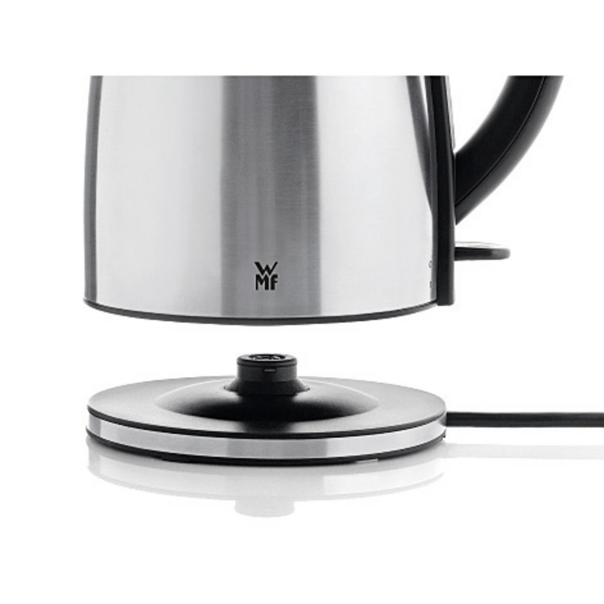 Wasserkocher Stelio Stelio 1,2 L  - Silberfarben/Schwarz, Design, Metall (1,2l) - WMF