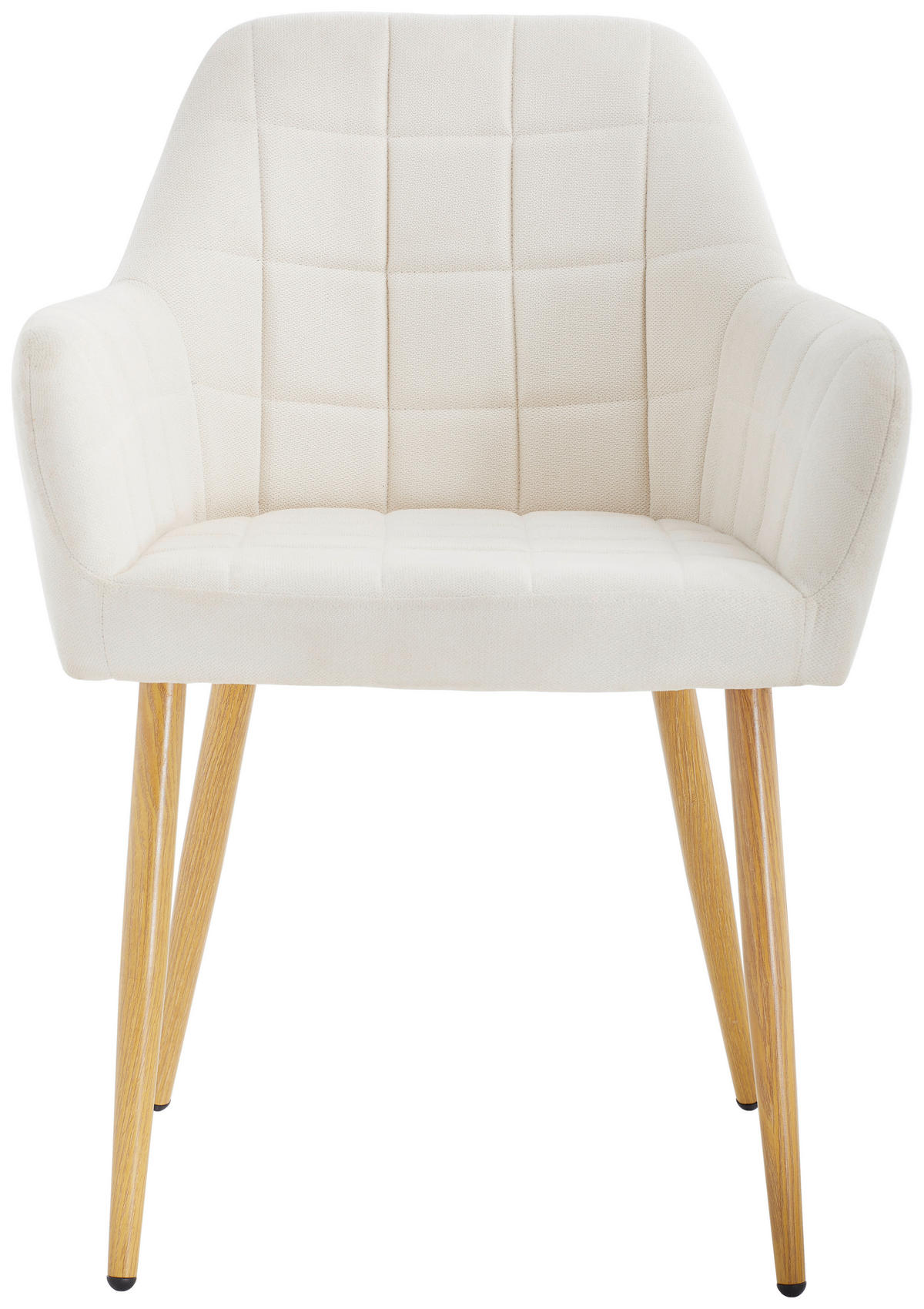 ARMLEHNSTUHL  in Eisen Samt  - Eichefarben/Beige, MODERN, Textil/Metall (57/82/60cm) - MID.YOU