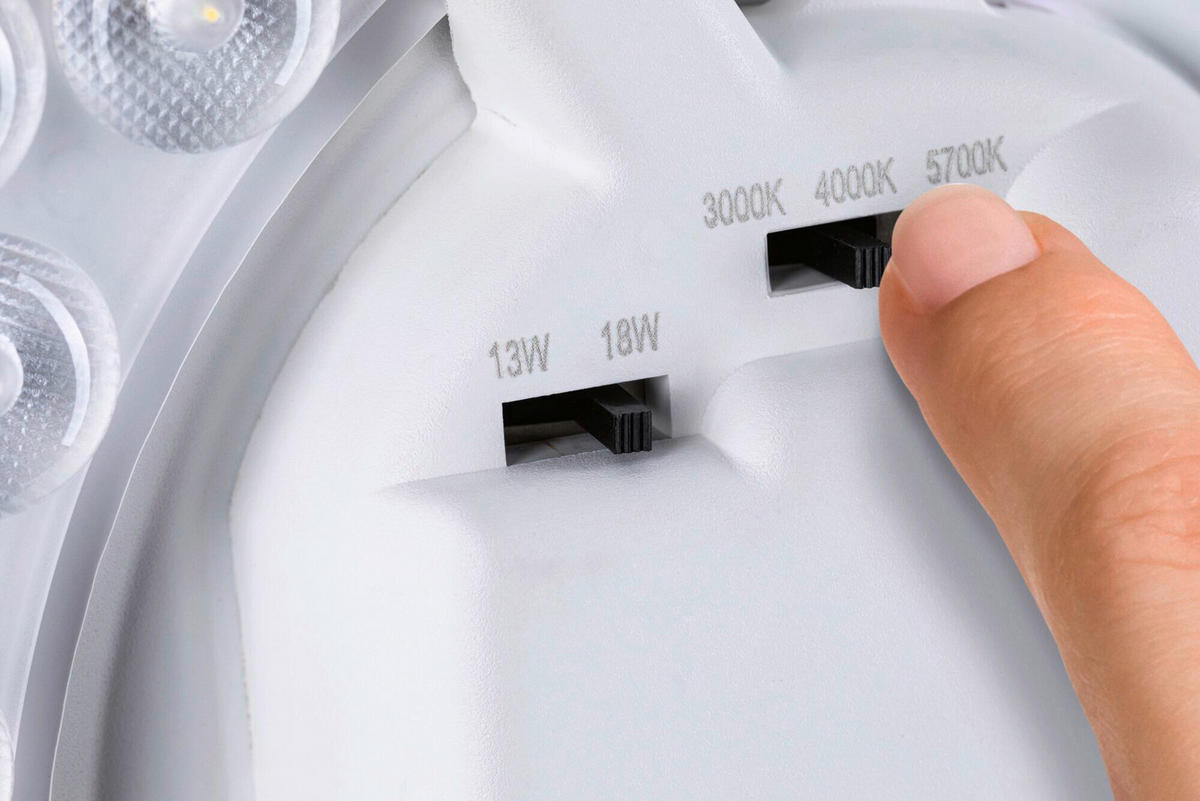 LED-DECKENLEUCHTE Luiana 28,0/6,5 cm   - Weiß, Basics, Kunststoff (28,0/6,5cm) - Paulmann