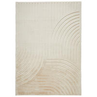 HOCHFLORTEPPICH 40/60 cm Siena Beige rechteckig  - Beige, Design, Kunststoff/Textil (40/60cm) - Boxxx