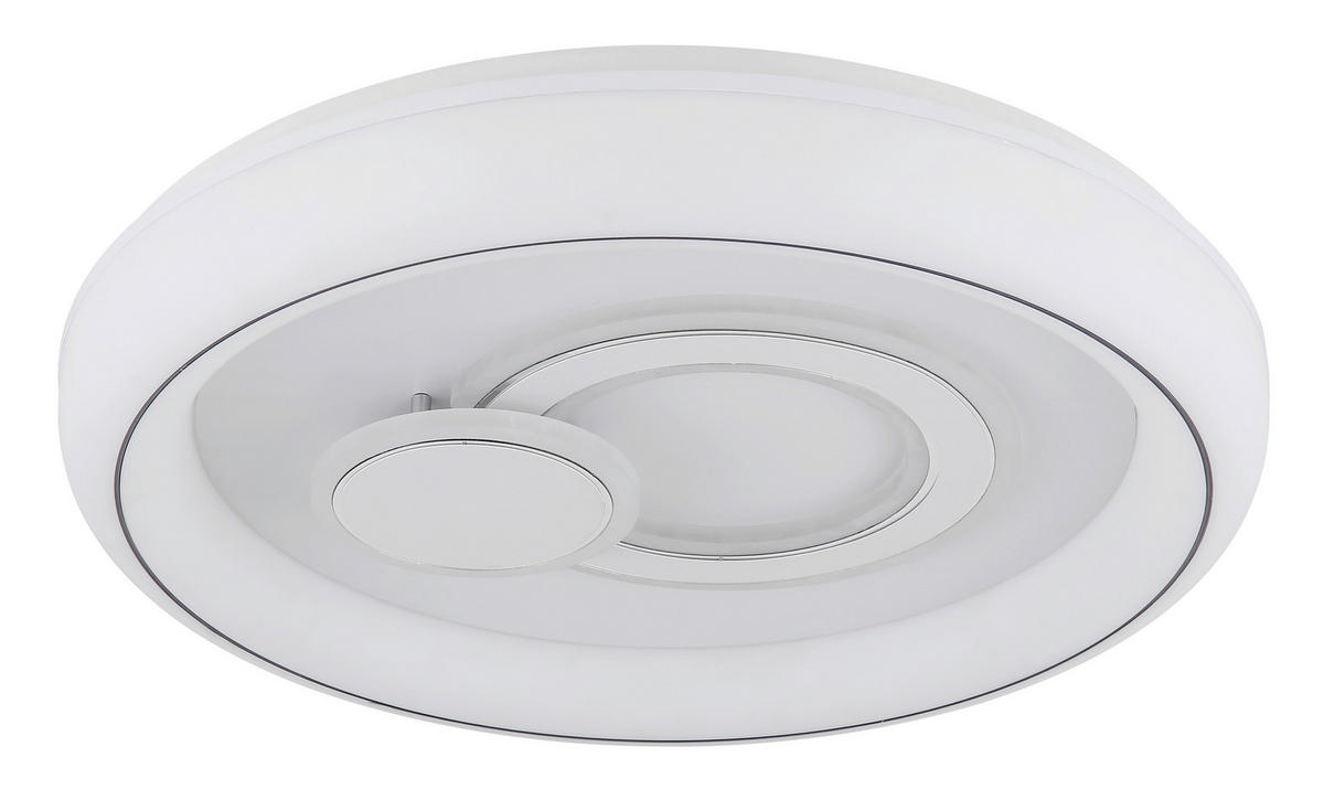 STROPNÉ LED SVIETIDLO, 48/7,5 cm  - biela, Konventionell, kov/plast (48/7,5cm) - Globo