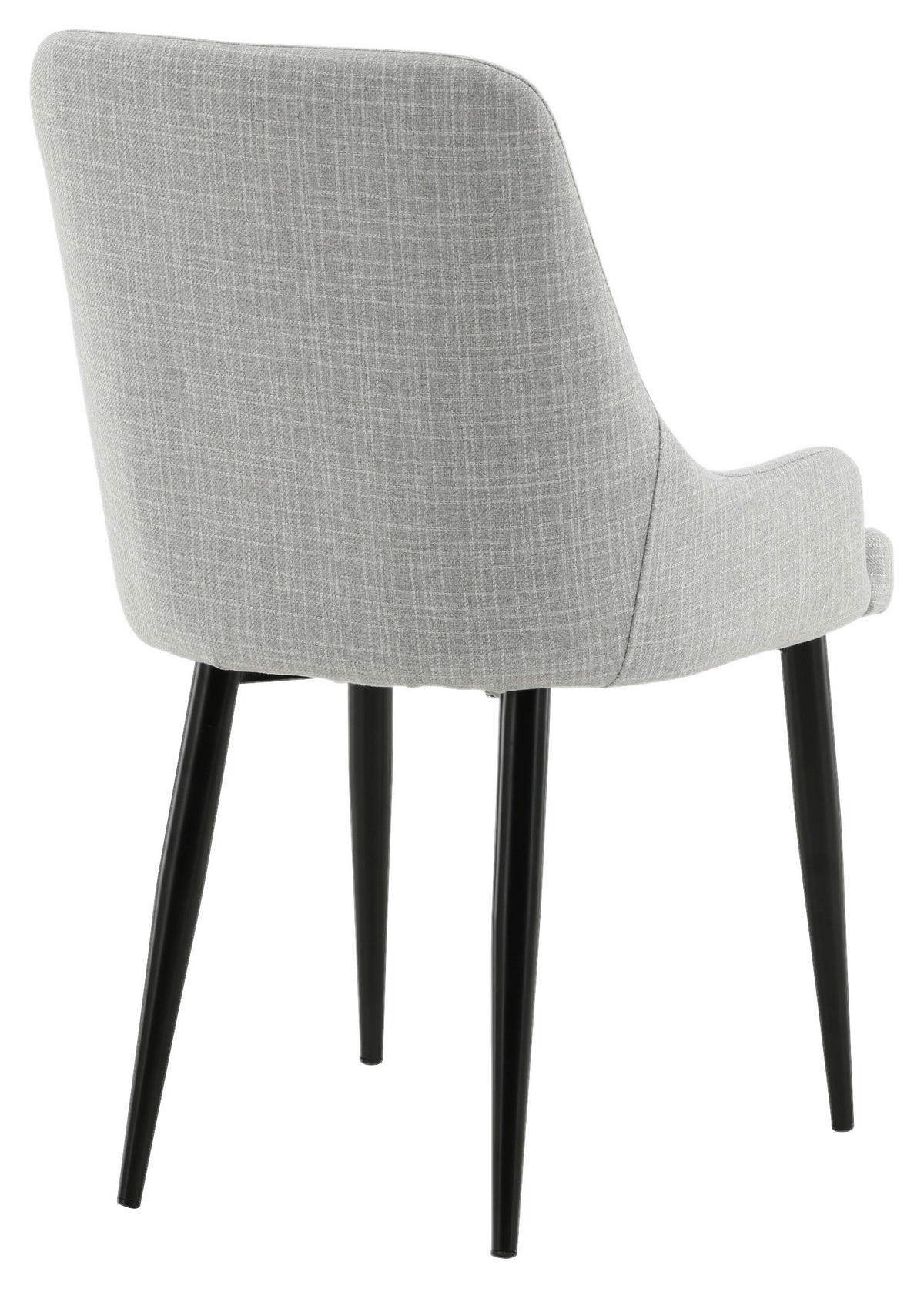 STUHL-SET 2 Stück  in Stahl Textilgeflecht Metall, Textil  - Weiß, Design, Textil/Metall (49/86/58cm) - Livetastic