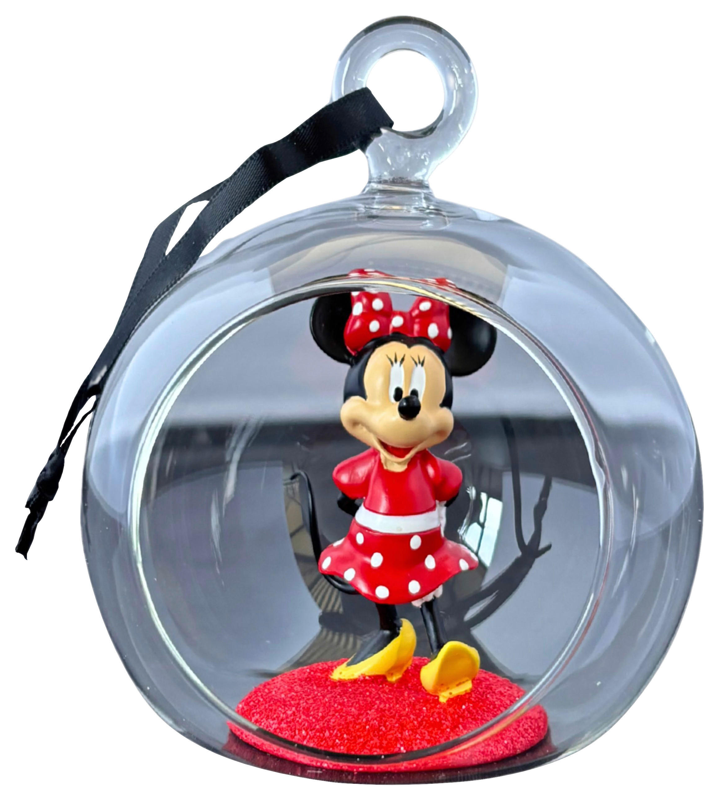 CHRISTBAUMANHÄNGER Mickey&Minnie  - Multicolor, Trend, Glas (11.3cm) - Disney