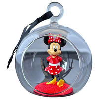 CHRISTBAUMANHÄNGER Mickey&Minnie  - Multicolor, Trend, Glas (11.3cm) - Disney