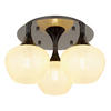 DECKENLEUCHTE  45/27,5 cm    - Klar/Schwarz, KONVENTIONELL, Glas/Metall (45/27,5cm) - Globo