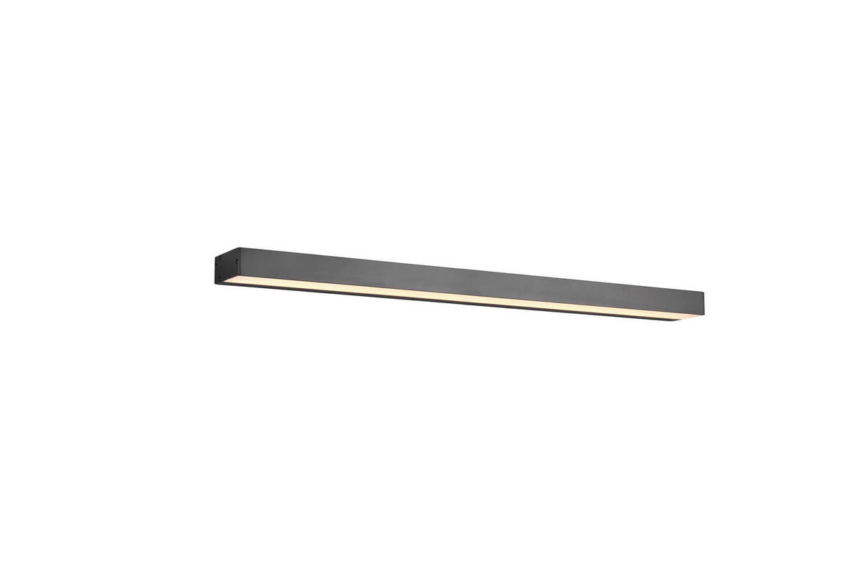 BADEZIMMER-WANDLEUCHTE - Chromfarben/Schwarz, Basics, Kunststoff/Metall (3,6/90/8cm) - Trio Leuchten