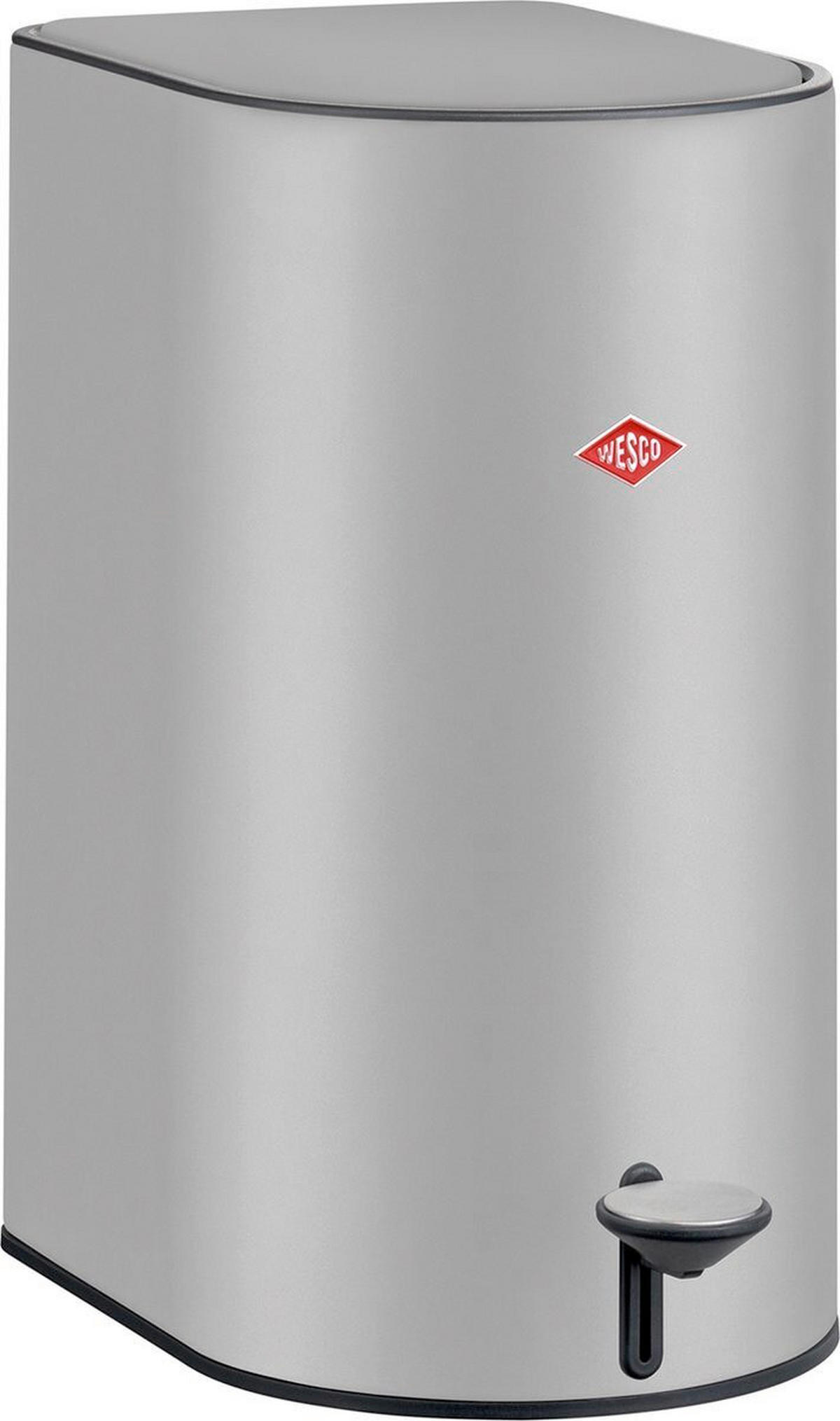 ABFALLEIMER 9 L  - Silberfarben/Hellgrau, Basics, Metall (20/34,5/37cm) - Wesco