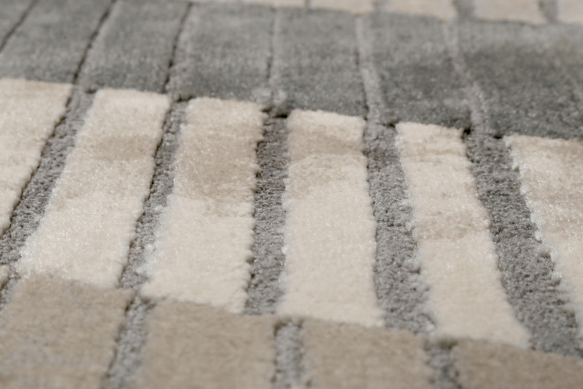 WEBTEPPICH 133/200 cm Tamo Grau, Sandfarben, Beige  - Sandfarben/Beige, Design, Textil (133/200cm) - Esprit