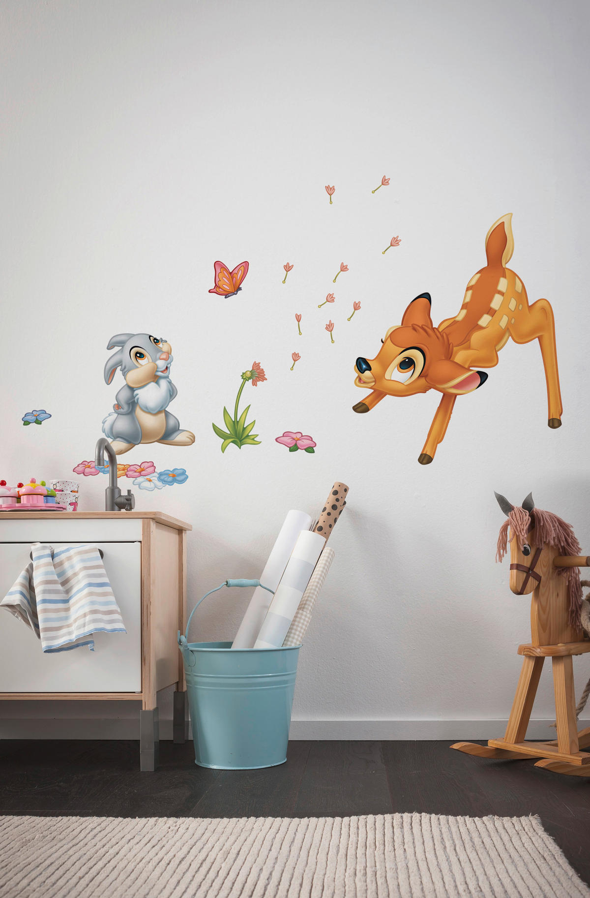 DEKOSTICKER Bambi  - Klar/Braun, LIFESTYLE, Kunststoff (50/70cm) - Komar