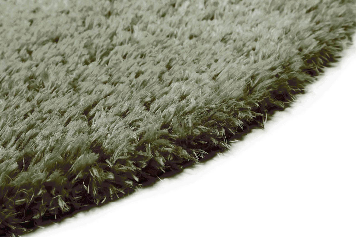 HOCHFLORTEPPICH 80 cm Matteo Waldgrün rund  - Waldgrün, KONVENTIONELL, Textil (80cm) - WECON HOME